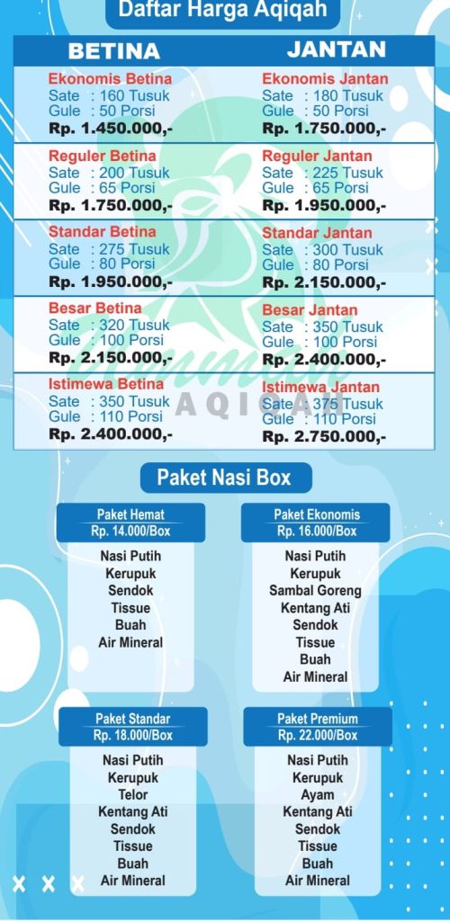 HARGA PAKET AQIQAH